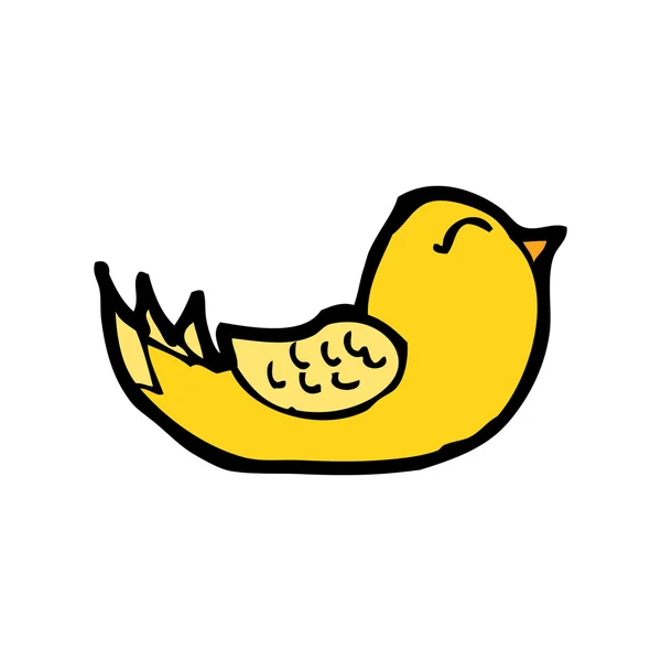 Жовтий птах — стоковий вектор