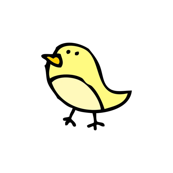 Yellow bird — Stock Vector