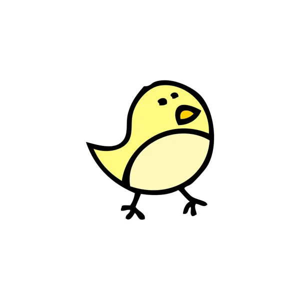 Oiseau jaune — Image vectorielle