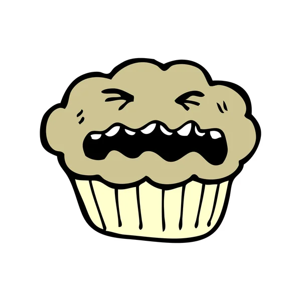 Weinender Cupcake — Stockvektor