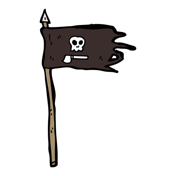 Bandera de pirata — Vector de stock