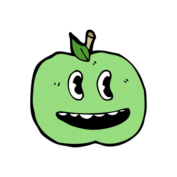 Manzana feliz — Archivo Imágenes Vectoriales