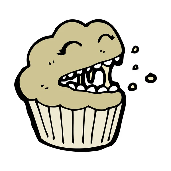 Hungriger Muffin — Stockvektor