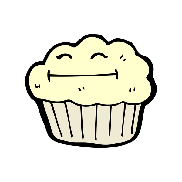 Happy muffin — Stock Vector