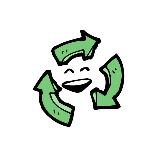 Recyclingschild — Stockvektor