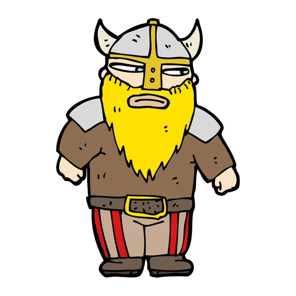 Angry viking — Stock Vector