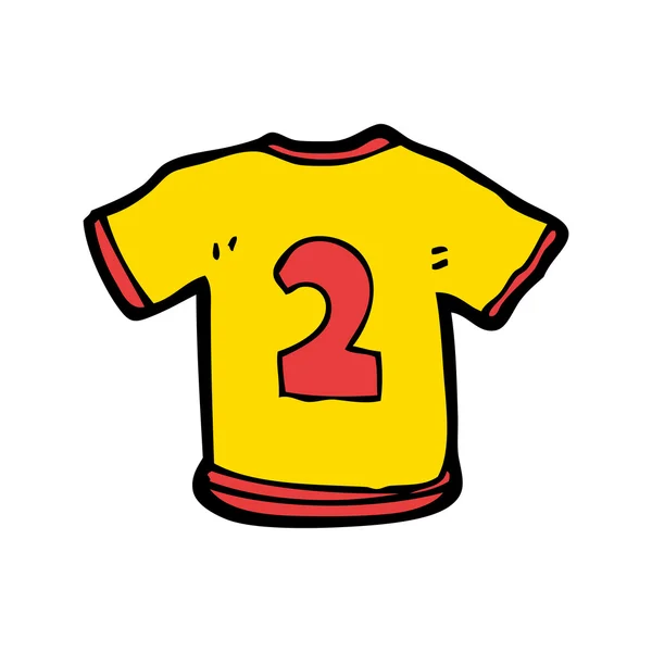 Top deportivo numerado — Vector de stock