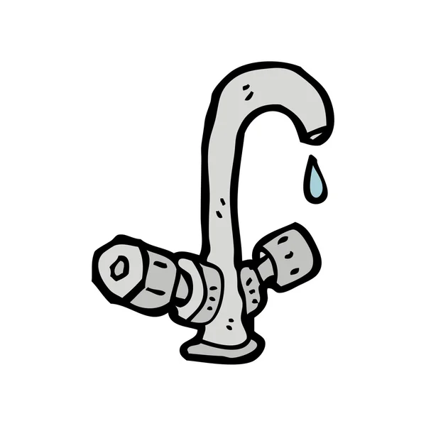 Dripping tap — Stock Vector