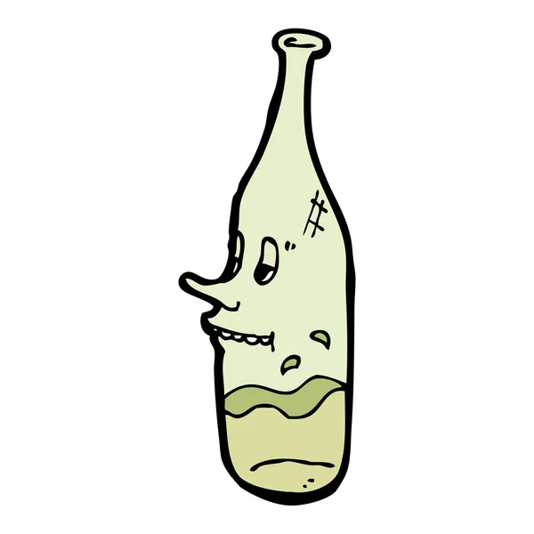 傲慢的葡萄酒瓶 — 图库矢量图片