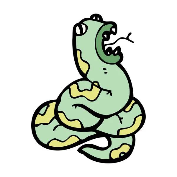 Serpiente graciosa — Vector de stock