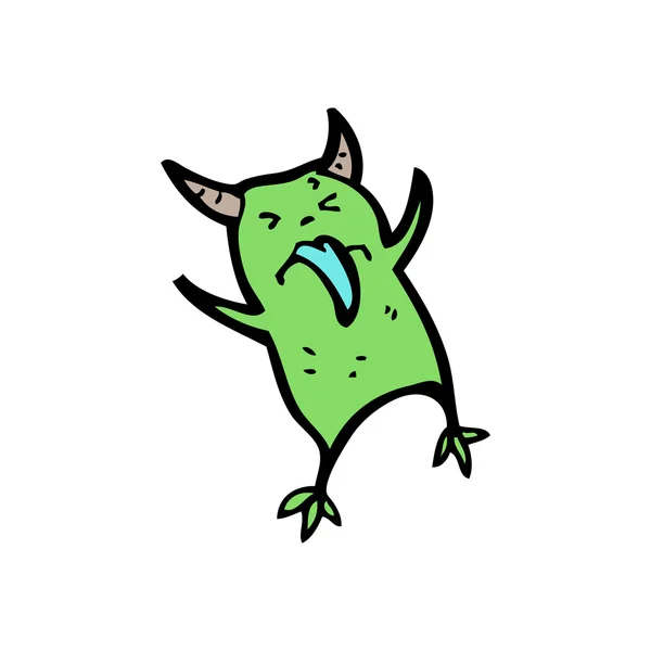 Kleine groene monster — Stockvector