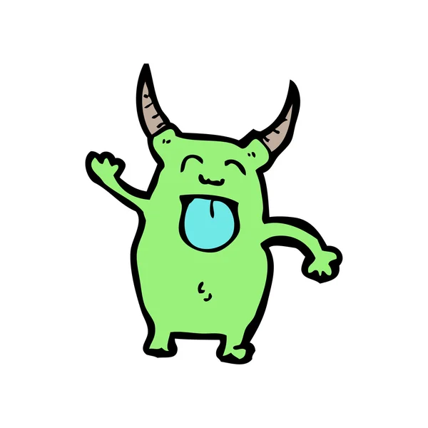 Kleine groene monster — Stockvector