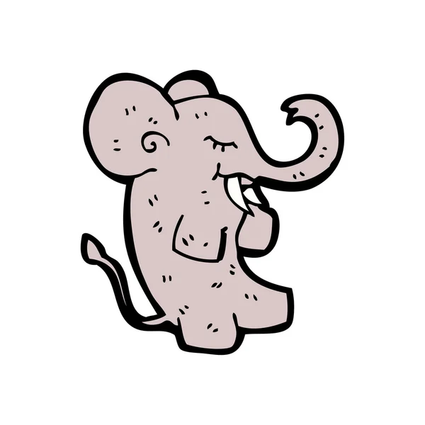 Elefante bailarín — Vector de stock