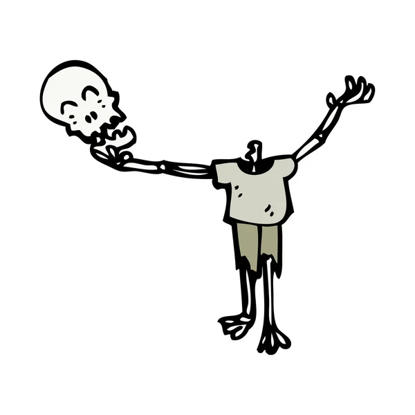 Σκελετός εκμετάλλευση δική κεφάλι — Διανυσματικό Αρχείο