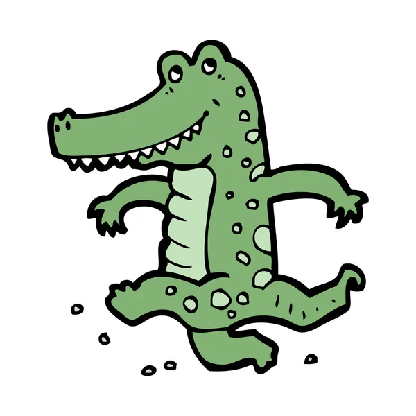 Tanzendes Krokodil — Stockvektor