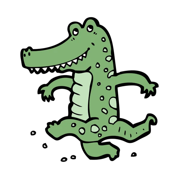 Crocodile dansant — Image vectorielle