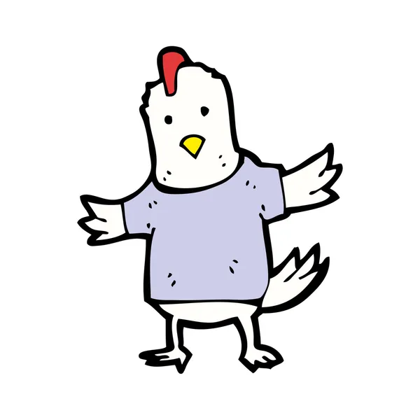 Gallo en camiseta — Vector de stock