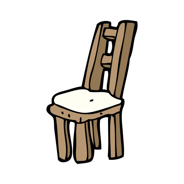 Fából készült szék — Stock Vector