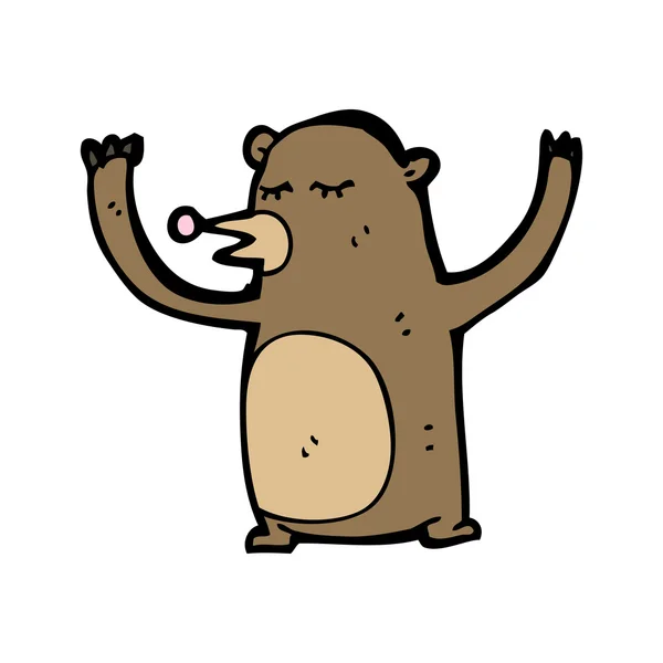 Divertido oso. — Vector de stock