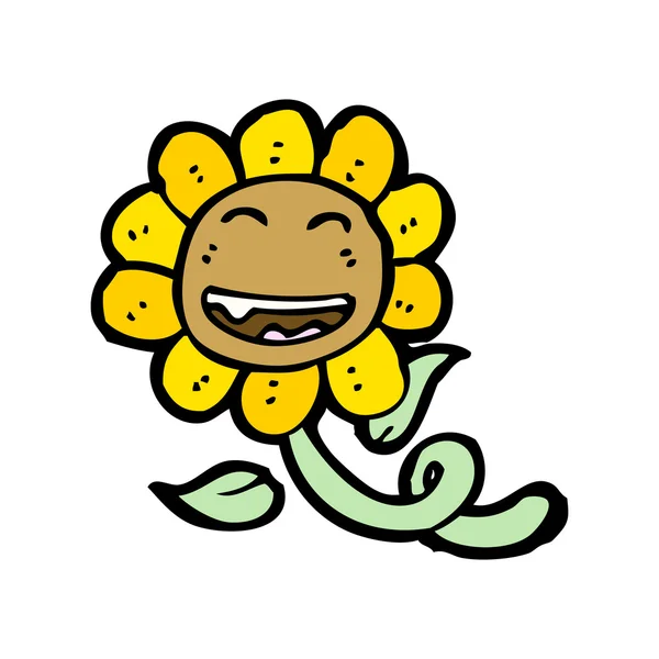 Retro sunflower — Stock Vector