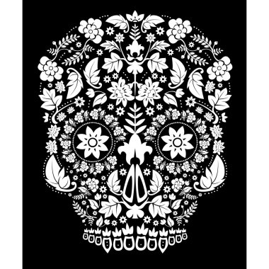 gün ölü kafatası çiçek