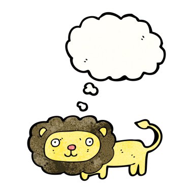 Beyaz arkaplanda aslan