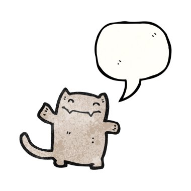 Beyaz arka plandaki kedi