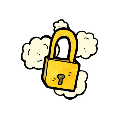 tozlu eski asma kilit