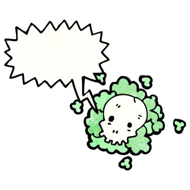 Spooky kafatası bulut