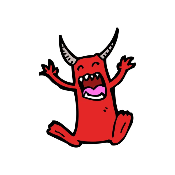 Gritando pequeño diablo — Archivo Imágenes Vectoriales