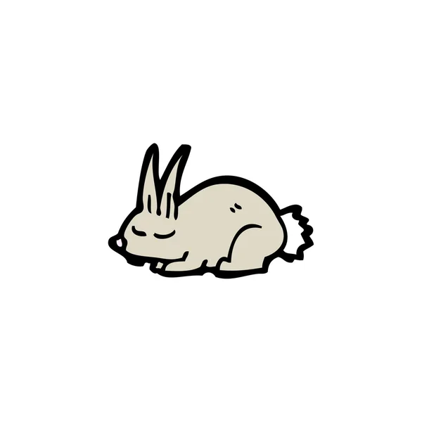 Sleeping rabbit — Stock Vector