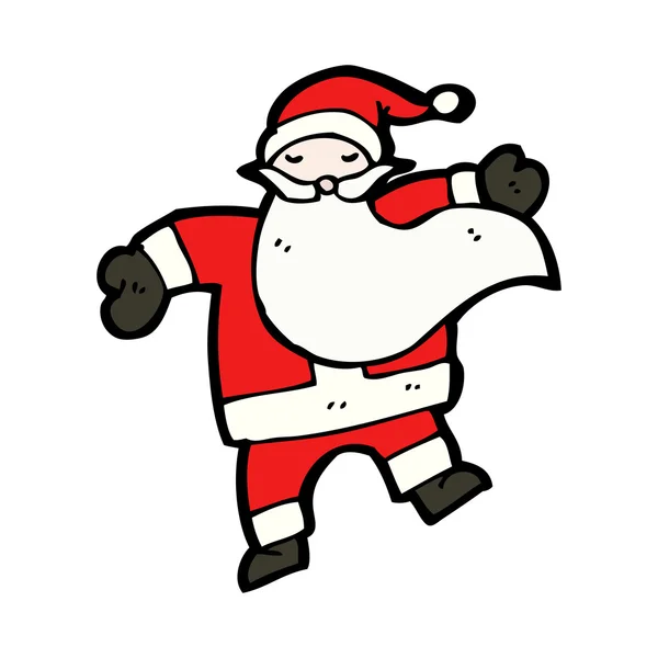 Bailando Santa — Vector de stock