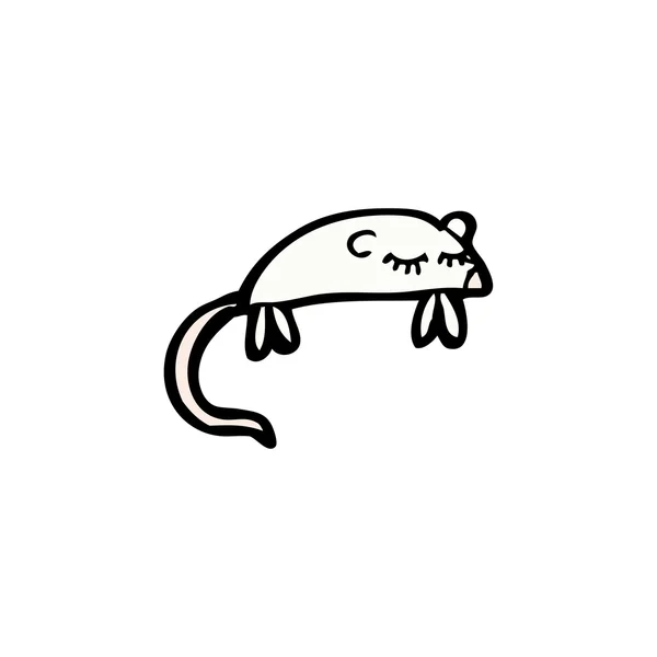 睡鼠标 — 图库矢量图片