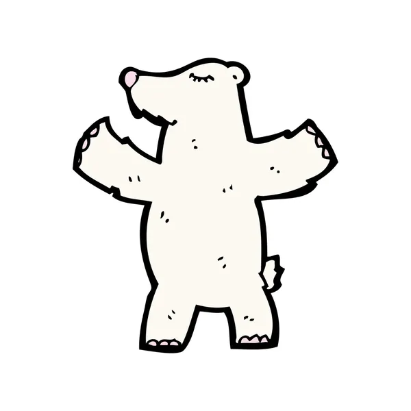 Urso polar feliz — Vetor de Stock