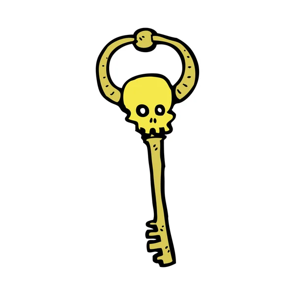 Skull key — Stock Vector