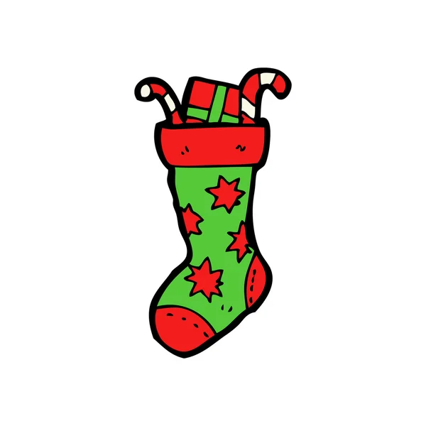 Doldurulmuş Noel çorap — Stok Vektör