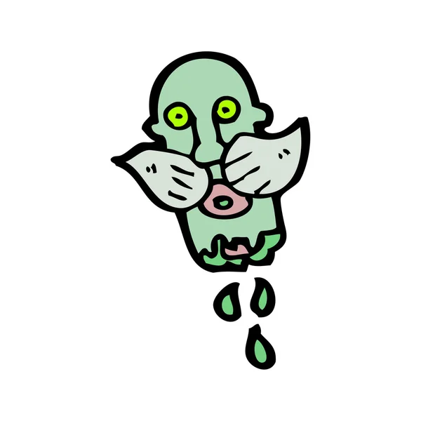 Cabeza de Zombie — Vector de stock