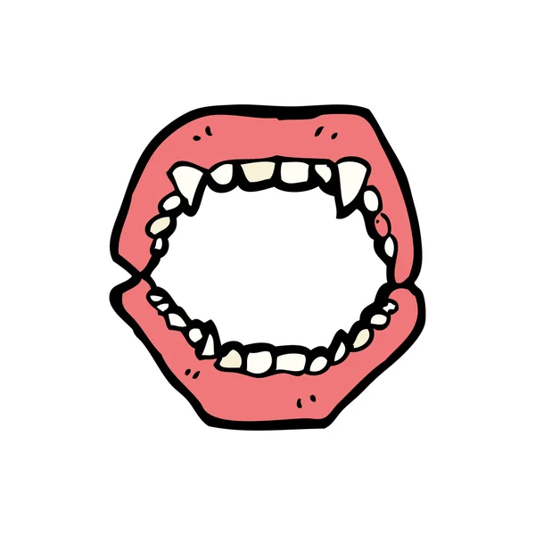 Τα δόντια βαμπίρ — Διανυσματικό Αρχείο