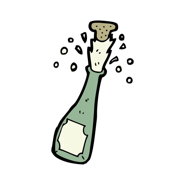 Champagne popping — Image vectorielle