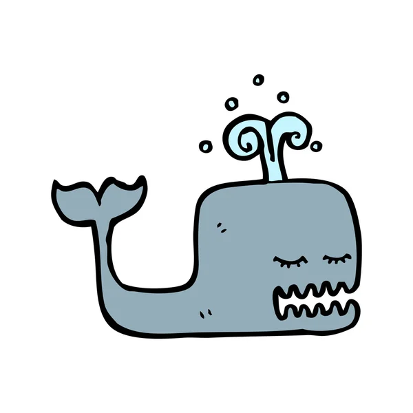 Glücklicher Wal — Stockvektor