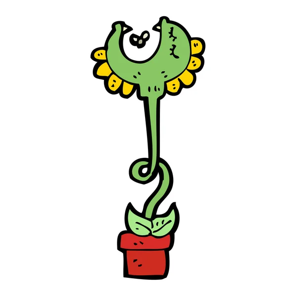 Planta carnívora — Vector de stock