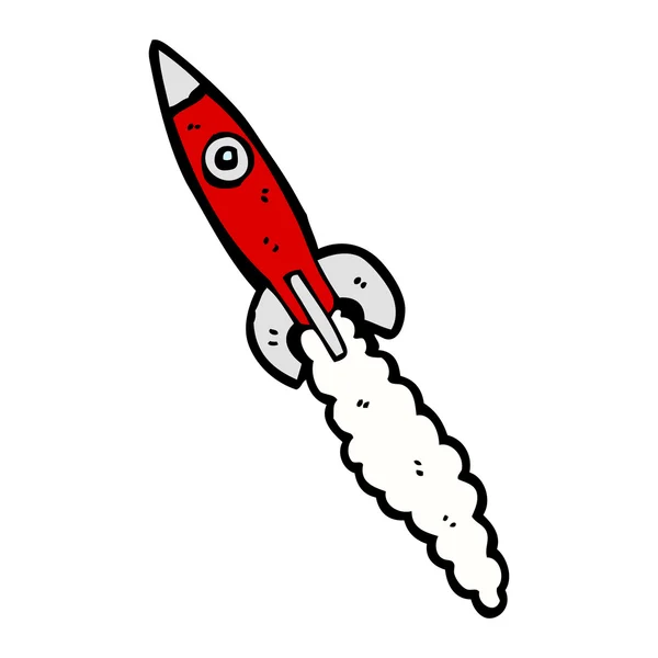 Fliegende Rakete — Stockvektor