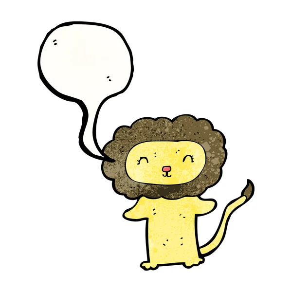 Mignon lion — Image vectorielle