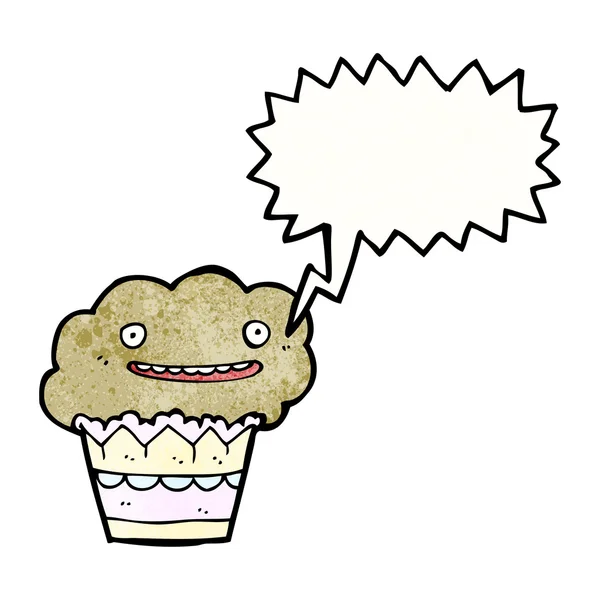 Lachen muffin — Stockvector