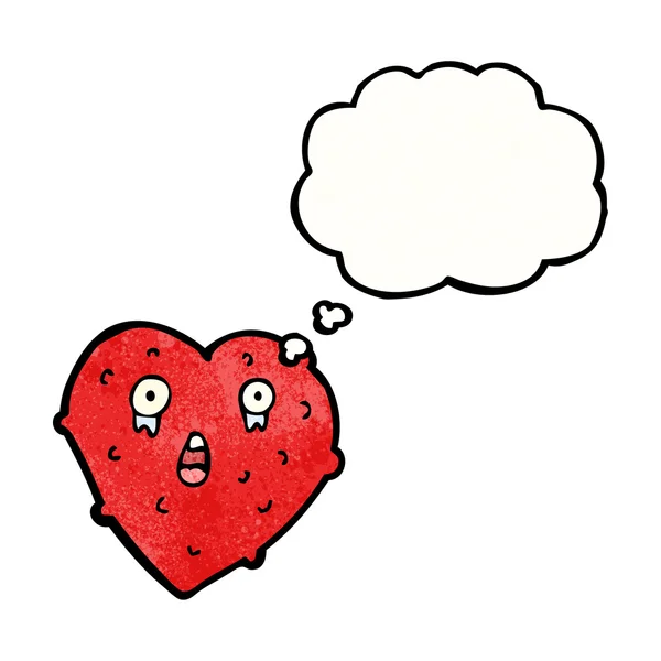 Çirkin aşk kalp — Stok Vektör