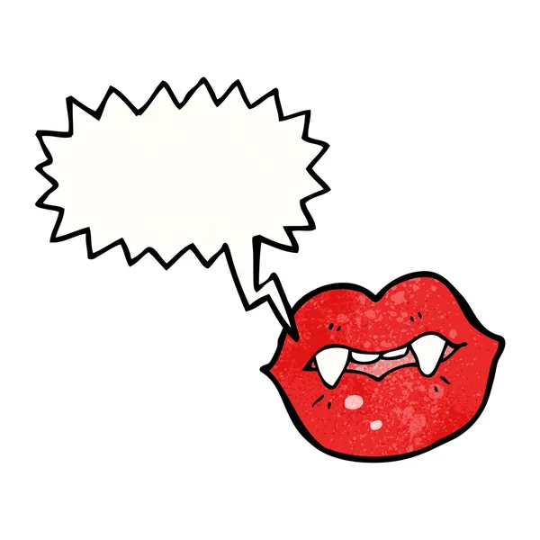 性感吸血鬼的嘴唇 — 图库矢量图片