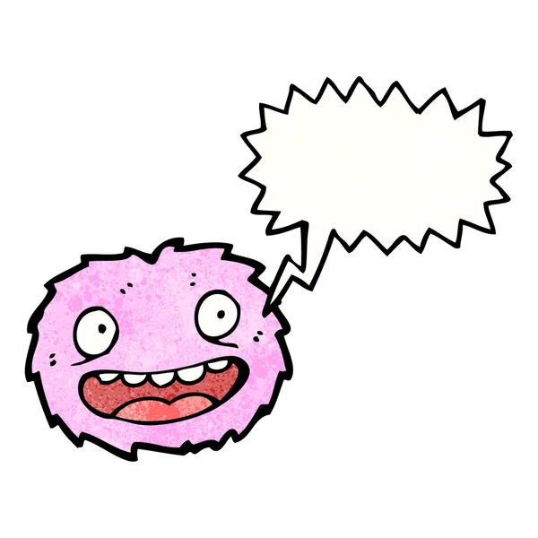 Рожева хутряна кулькова істота — стоковий вектор