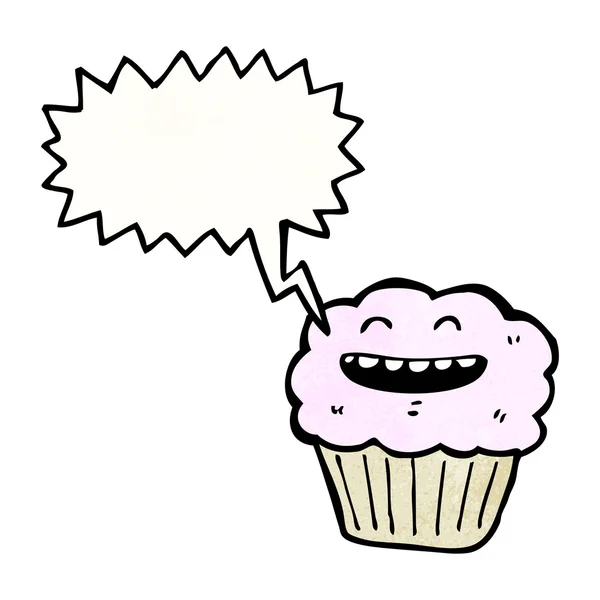 Muffin met gedachte bubble — Stockvector