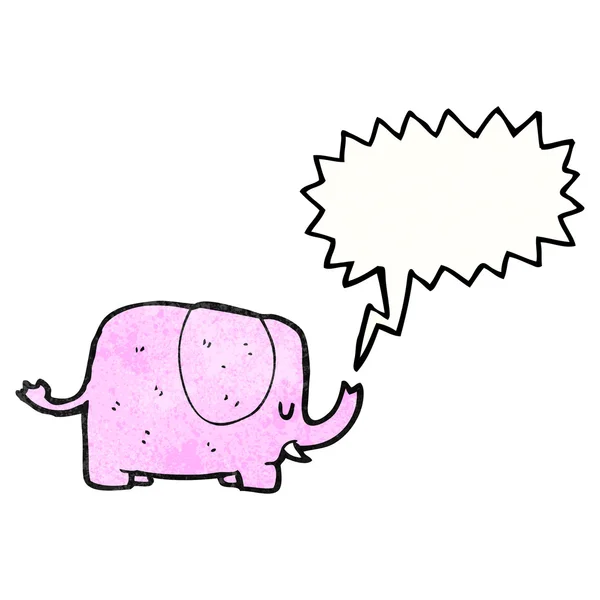 Růžový slon — Stockový vektor