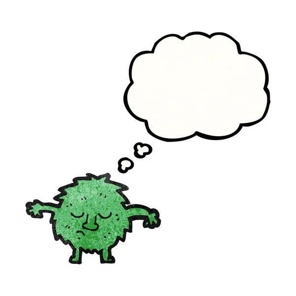 Little green monster — Stock Vector